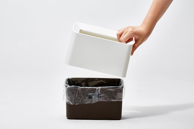 Japoniška stalo šiukšlių dėžė Ideaco Tubelor Cotton Trash, 1.7L, balta (matinė) цена и информация | Šiukšliadėžės | pigu.lt