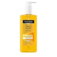 Мицеллярный очищающий гель для лица с куркумой NEUTROGENA Clear & Soothe 200 мл цена и информация | Средства для очищения лица | pigu.lt