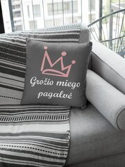 Dekoratyvinė pagalvė „Grožio miego“, pilka kaina ir informacija | Originalios pagalvės, užvalkalai | pigu.lt