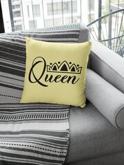 Dekoratyvinė pagalvė „Queen“, šampaninė kaina ir informacija | Originalios pagalvės, užvalkalai | pigu.lt