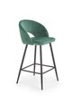 2-jų baro kėdžių komplektas Halmar H96, žalias/juodas