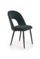 4-ių kėdžių komplektas Halmar K384, žalias/juodas цена и информация | Virtuvės ir valgomojo kėdės | pigu.lt