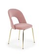 4-ių kėdžių komplektas Halmar K385, rožinis/auksinės spalvos