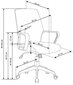 Biuro kėdė Halmar Spin, pilka/balta kaina ir informacija | Biuro kėdės | pigu.lt