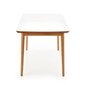 Išskleidžiamas stalas Halmar Barret, baltas/rudas kaina ir informacija | Virtuvės ir valgomojo stalai, staliukai | pigu.lt