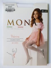 Детские колготки для девочек с рисунком MONA Balerina 40 Bianco цена и информация | Носки, колготки для девочек | pigu.lt