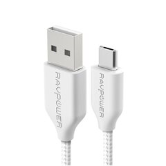 Плетеный кабель RAVPower RP-CB016 1 м USB A к Micro-USB цена и информация | Кабели для телефонов | pigu.lt