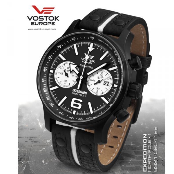 Laikrodis Vostok Europe Expedition 6S21-5954199 kaina ir informacija | Vyriški laikrodžiai | pigu.lt