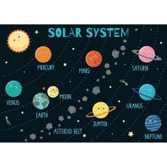 Фотообои - Солнечная система 375х250 см цена и информация | Детские фотообои | pigu.lt
