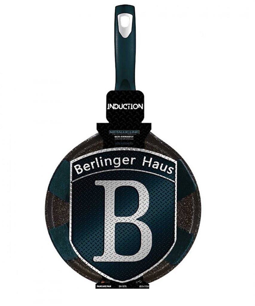 Berlinger Haus blynų keptuvė Aquamarine, 25 cm kaina ir informacija | Keptuvės | pigu.lt