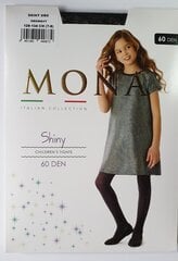 Pėdkelnės mergaitėms su liureksu Mona Shiny 60 Navy kaina ir informacija | Kojinės, pėdkelnės mergaitėms | pigu.lt