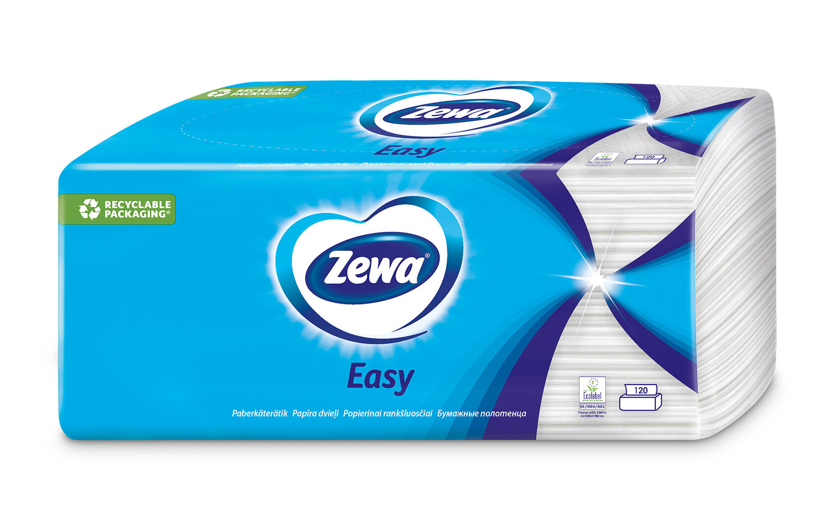 Popieriniai rankšluosčiai ZEWA C-Fold Easy, 2 sluoksniai., 120 lapelių цена и информация | Tualetinis popierius, popieriniai rankšluosčiai | pigu.lt