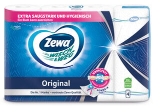 Бумажные полотенца ZEWA W&W Original, 4 рулона цена и информация | Туалетная бумага, бумажные полотенца | pigu.lt