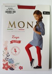 Гладкие колготки для девочек MONA ZOYA 40 Rosso цена и информация | Носки, колготки для девочек | pigu.lt