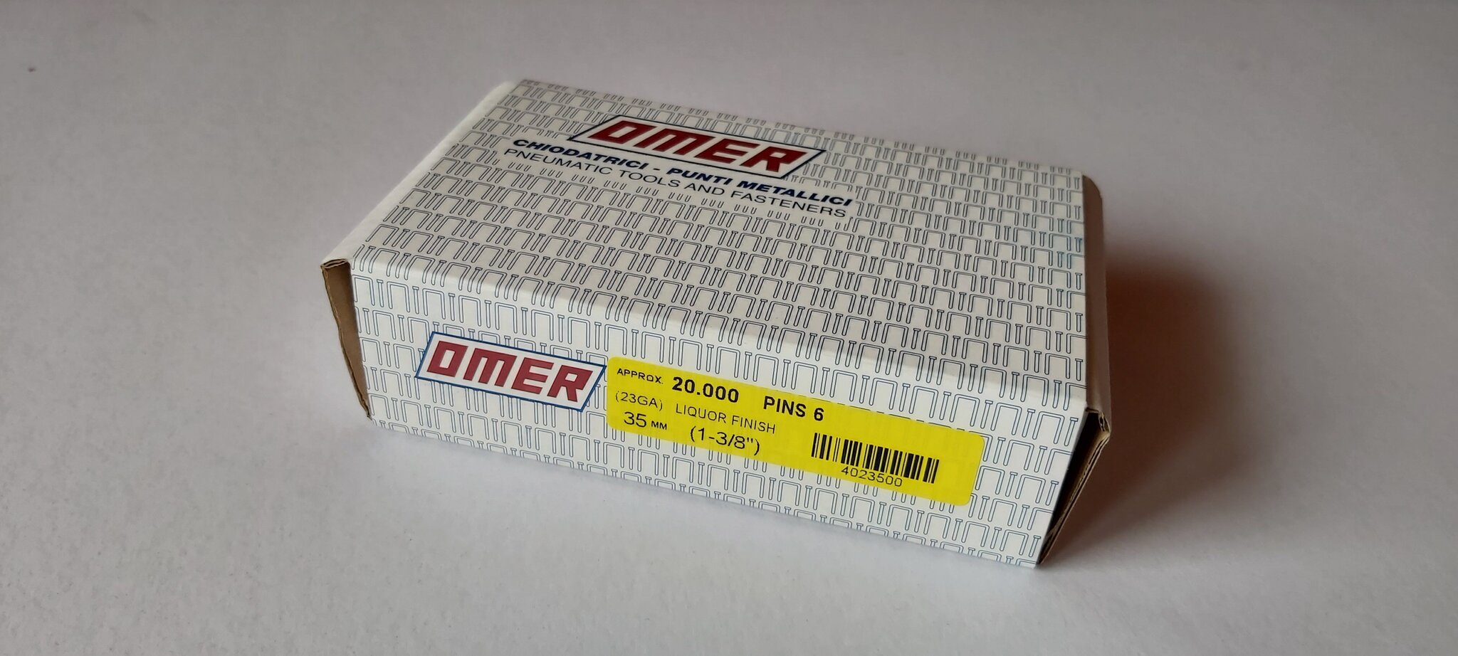 Smeigės/vinukai Omer 0.6x35mm 20tūkst/pak цена и информация | Mechaniniai įrankiai | pigu.lt