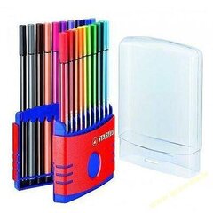 Flomāsteru komplekts STABILO Pen 68 ColorParade | 20 krāsas kaina ir informacija | Piešimo, tapybos, lipdymo reikmenys | pigu.lt