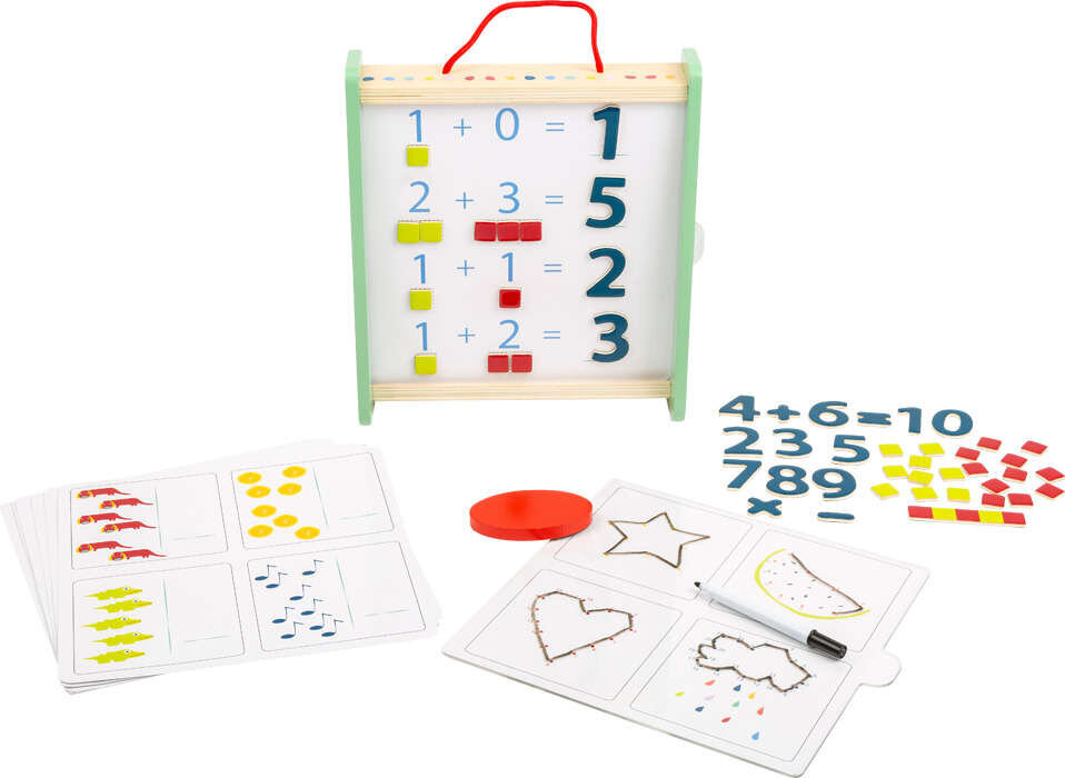 Medinė mokomoji matematikos lenta, 140 d. kaina ir informacija | Lavinamieji žaislai | pigu.lt