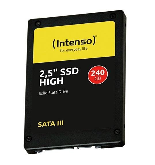 INTENSO (3813440) 2,5" SSD SATA III High 240GB цена и информация | Vidiniai kietieji diskai (HDD, SSD, Hybrid) | pigu.lt