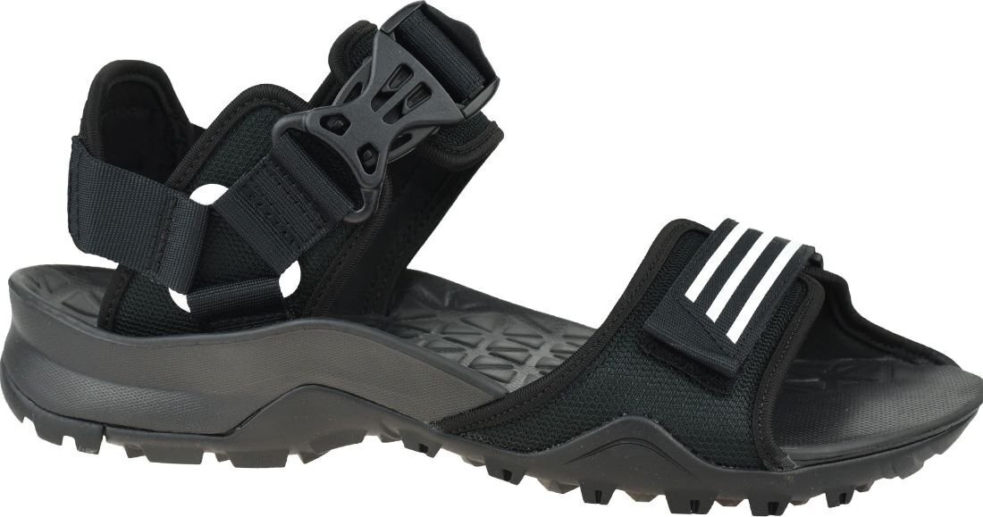 Basutės vyrams Adidas Cyprex Ultra Sandal EF0016, juodos цена и информация | Vyriškos šlepetės, basutės | pigu.lt