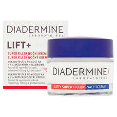 Крем для лица ночной Diadermine Lift+ Super Filler, 50 мл цена и информация | Кремы для лица | pigu.lt