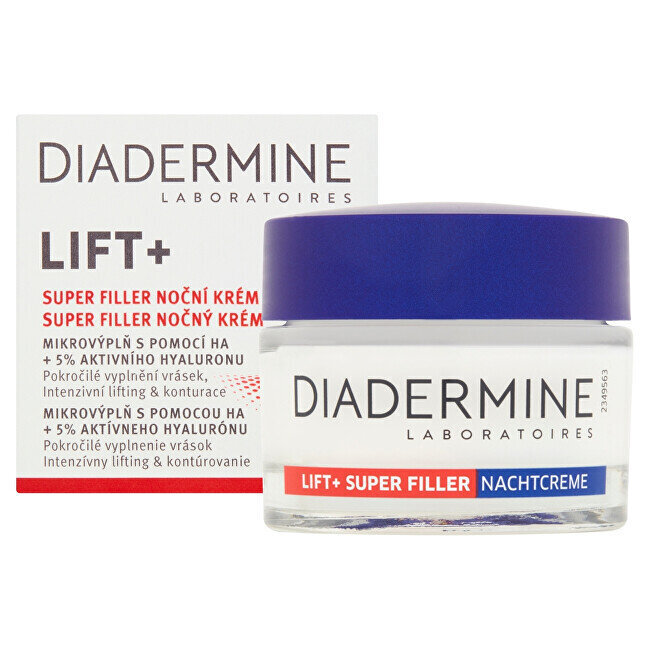 Naktinis veido kremas Diadermine Lift+ Super Filler, 50 ml kaina ir informacija | Veido kremai | pigu.lt