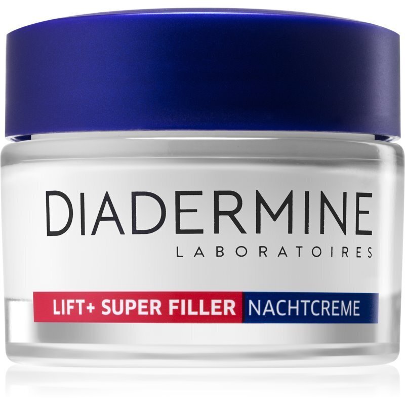 Naktinis veido kremas Diadermine Lift+ Super Filler, 50 ml kaina ir informacija | Veido kremai | pigu.lt