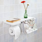 Pakabinama vonios spintelė SoBuy FRG175-W, balta цена и информация | Vonios spintelės | pigu.lt