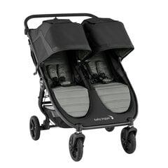 Dvynukų vežmėlis Baby Jogger Citi Mini GT2, Slate kaina ir informacija | Vežimėliai | pigu.lt