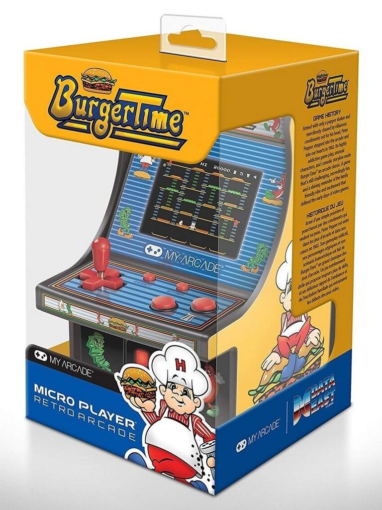 My Arcade - Burger Time Micro Player Retro Arcade kaina ir informacija | Žaidimų konsolės | pigu.lt