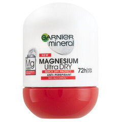 Rutulinis dezodorantas Garnier Magnesium Ultra Dry, 50ml цена и информация | Дезодоранты | pigu.lt