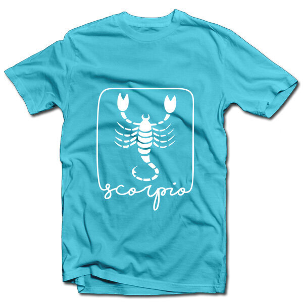 Marškinėliai su zodiako ženklu "Skorpionas" kaina ir informacija | Originalūs marškinėliai | pigu.lt