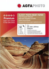 Agfaphoto photo paper A4 Photo Glossy 210g 50 sheets цена и информация | Kanceliarinės prekės | pigu.lt