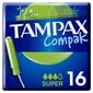 Tamponai TAMPAX Compak Super, 16 vnt. kaina ir informacija | Tamponai, higieniniai paketai, įklotai | pigu.lt