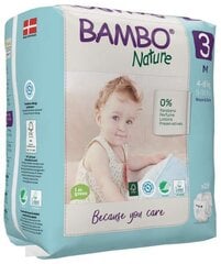 Экологичные подгузники BAMBO NATURE 3 (4-8 кг), 28 шт. цена и информация | Подгузники | pigu.lt