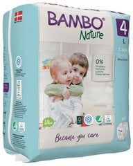 Ekologiškos sauskelnės BAMBO NATURE 4 (7-14 kg), 24 vnt. kaina ir informacija | Sauskelnės | pigu.lt