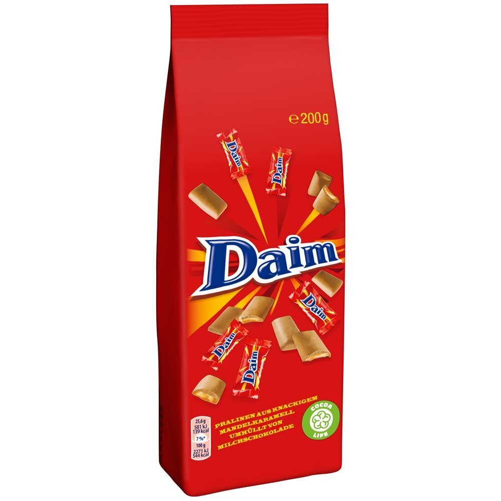 Šokoladiniai saldainiai DAIM Mini, 200 g kaina ir informacija | Saldumynai | pigu.lt