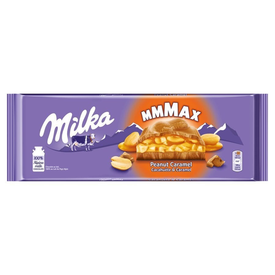 Pieninis šokoladas MILKA, su žemės riešutais ir karamele, 276g цена и информация | Saldumynai | pigu.lt