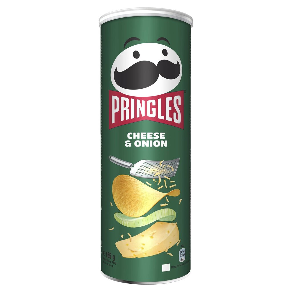 Užkandis PRINGLES Cheese & Onion, 165 g kaina ir informacija | Užkandžiai, traškučiai | pigu.lt