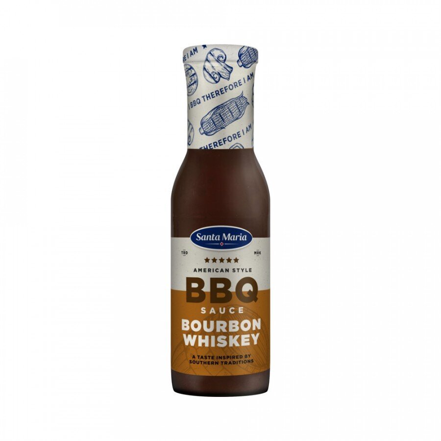 BBQ padažas Bourbon Whiskey SANTA MARIA, 370 g kaina ir informacija | Padažai | pigu.lt