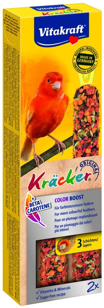 Vitakraft Kracker Original skanėstas kanarėlėms, 2 vnt. kaina ir informacija | Lesalas paukščiams | pigu.lt