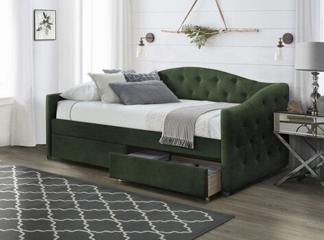 Кровать двухъярусная Halmar Aloha 90x200 см, зеленая цена и информация | Кровати | pigu.lt