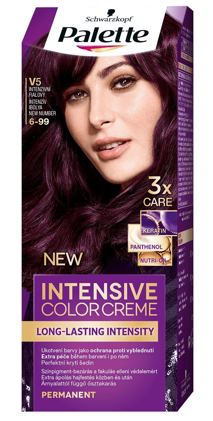 Kreminiai plaukų dažai Schwarzkopf Palette Intensive Color Creme, V5  Intensive Violet (intensviai violetinis) kaina | pigu.lt