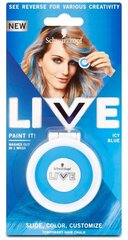 Nuplaunama kreidos pagalvėlė plaukams Schwarzkopf Live Paint it!, 3,5 g, Icy Blue kaina ir informacija | Plaukų dažai | pigu.lt