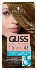 Plaukų dažai Schwarzkopf GLISS COLOR 7-0 Smėlinė kaina ir informacija | Plaukų dažai | pigu.lt