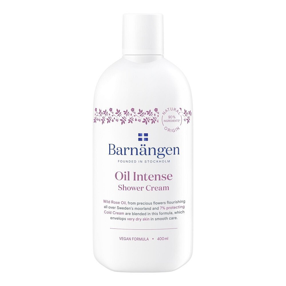 Dušo želė barnangen 400ml oil intense kaina ir informacija | Dušo želė, aliejai | pigu.lt