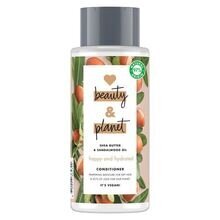 Drėkinamasis plaukų kondicionierius LOVE, BEAUTY & PLANET Happy & Hydrated 400 ml kaina ir informacija | Balzamai, kondicionieriai | pigu.lt