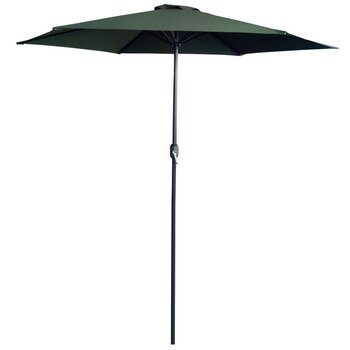 Lauko skėtis Patio, žalias/pilkas kaina ir informacija | Skėčiai, markizės, stovai | pigu.lt