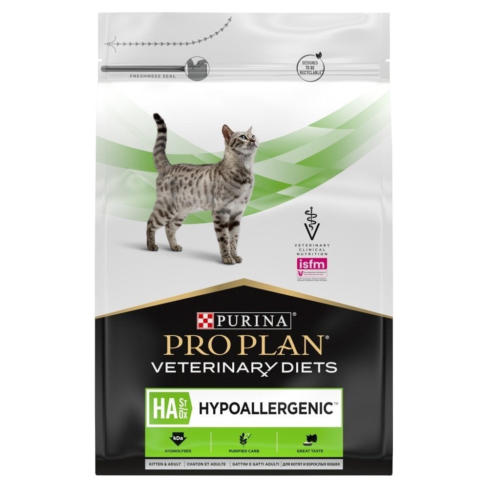 Purina Pro Plan Veterinary Diets Feline HA St/Ox Hypoallergenic katėms, 3,5 kg kaina ir informacija | Sausas maistas katėms | pigu.lt
