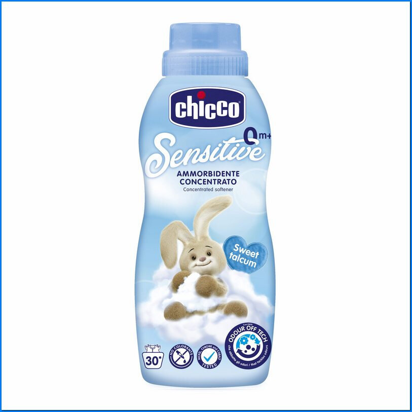 Skalbinių minkštiklis Chicco Sweet Talcum, 103126, 750 ml цена и информация | Skalbimo priemonės | pigu.lt