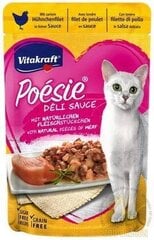 Vitakraft Poesie Deli Sauce для кошек, с курицей, 85 г цена и информация | Консервы для кошек | pigu.lt